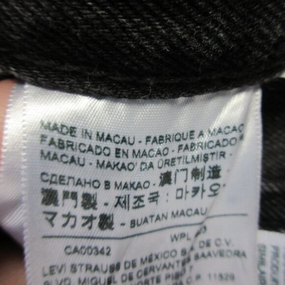 Levi's Premium Dad Jean 24 Black 100% Cotton Denim Baggy Streetwear Vintage 538 - Picture 6 of 15